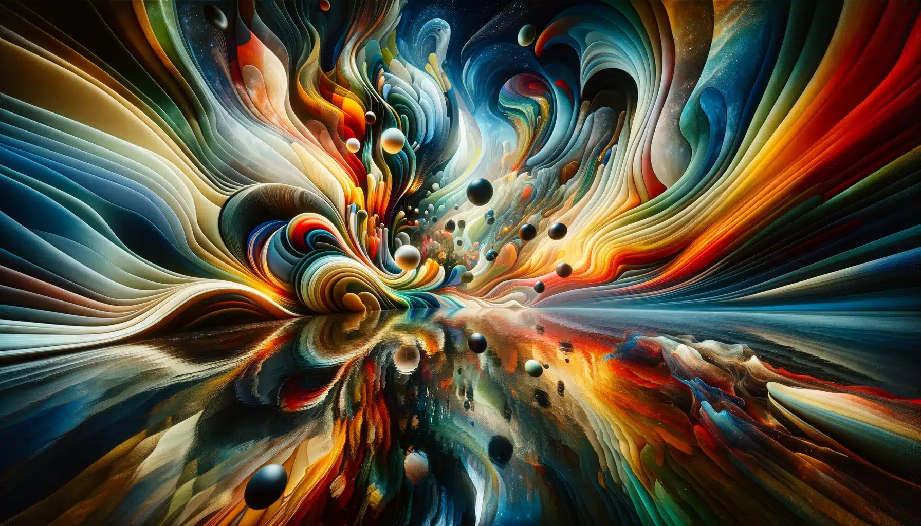 Pale blue abstract field suggesting fluid mobility stretches
